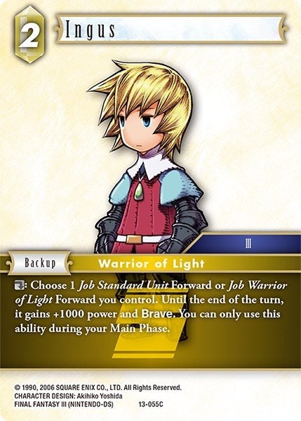 Image for Ingus (Opus XIII: Crystal Radiance) (13-055C) - Final Fantasy TCG