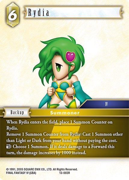 Image for Rydia (Opus XIII: Crystal Radiance) (13-065R) - Final Fantasy TCG