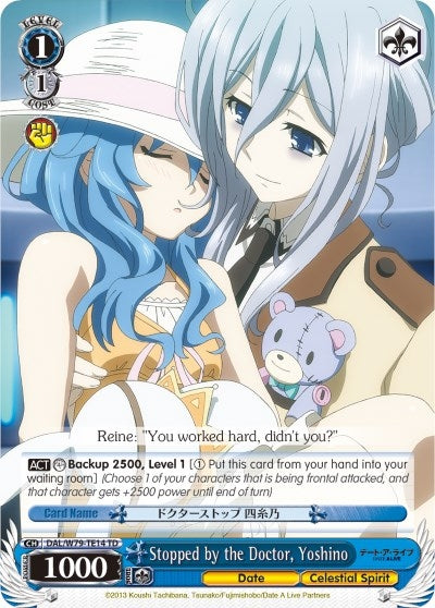 Image for Stopped by the Doctor, Yoshino (Date A Live) (DAL/W79-TE14 TD) - Weiss Schwarz