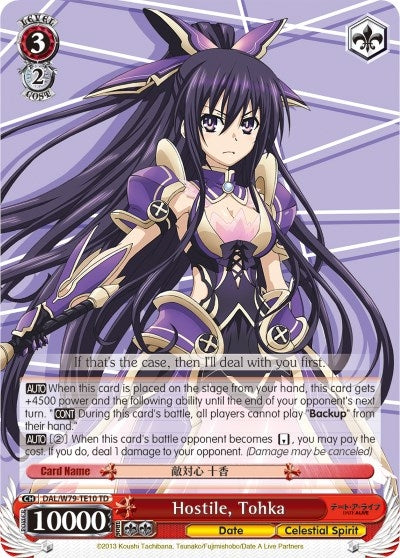 Image for Hostile, Tohka (Date A Live) (DAL/W79-TE10 TD) - Weiss Schwarz