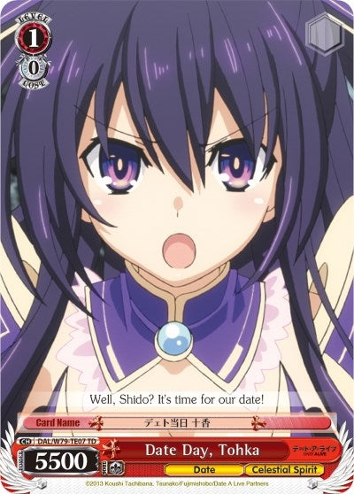 Image for Date Day, Tohka (Date A Live) (DAL/W79-TE07 TD) - Weiss Schwarz