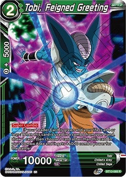Image for Tobi, Feigned Greeting (Supreme Rivalry) (BT13-068) - Dragon Ball Super: Masters