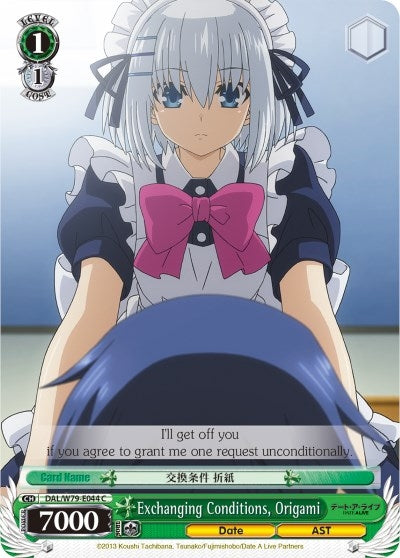 Image for Exchanging Conditions, Origami (Date A Live) (DAL/W79-E044 C) - Weiss Schwarz