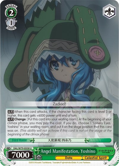 Image for Angel Manifestation, Yoshino (Date A Live) (DAL/W79-E038 U) - Weiss Schwarz