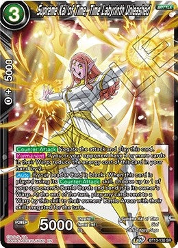 Image for Supreme Kai of Time, Time Labyrinth Unleashed (Supreme Rivalry) (BT13-135) - Dragon Ball Super: Masters