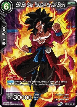 Image for SS4 Son Goku, Thwarting the Dark Empire (Supreme Rivalry) (BT13-126) - Dragon Ball Super: Masters