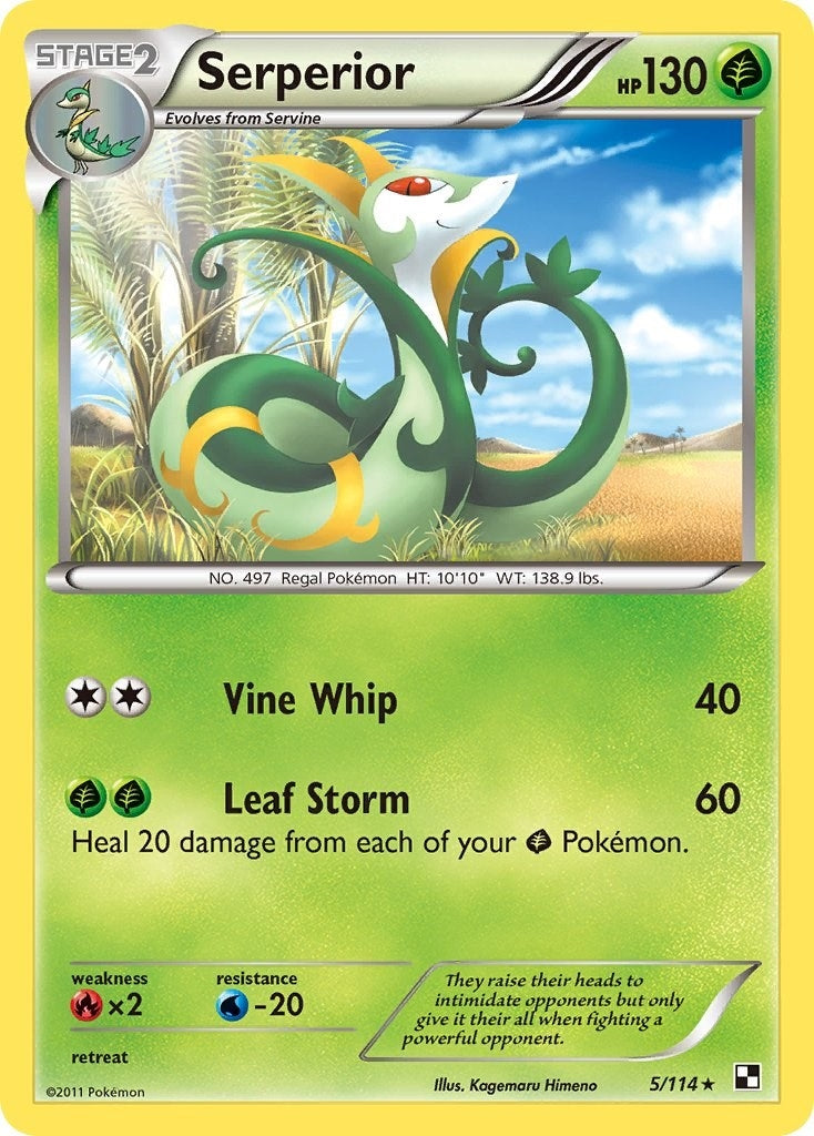 Image for Serperior - 5/114 (Green Tornado Theme Deck Exclusive) (Deck Exclusives) (005/114) - Pokemon