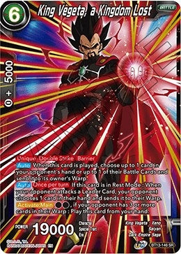 Image for King Vegeta, a Kingdom Lost (Supreme Rivalry) (BT13-146) - Dragon Ball Super: Masters