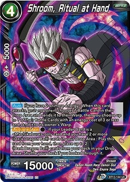 Image for Shroom, Ritual at Hand (Supreme Rivalry) (BT13-144) - Dragon Ball Super: Masters