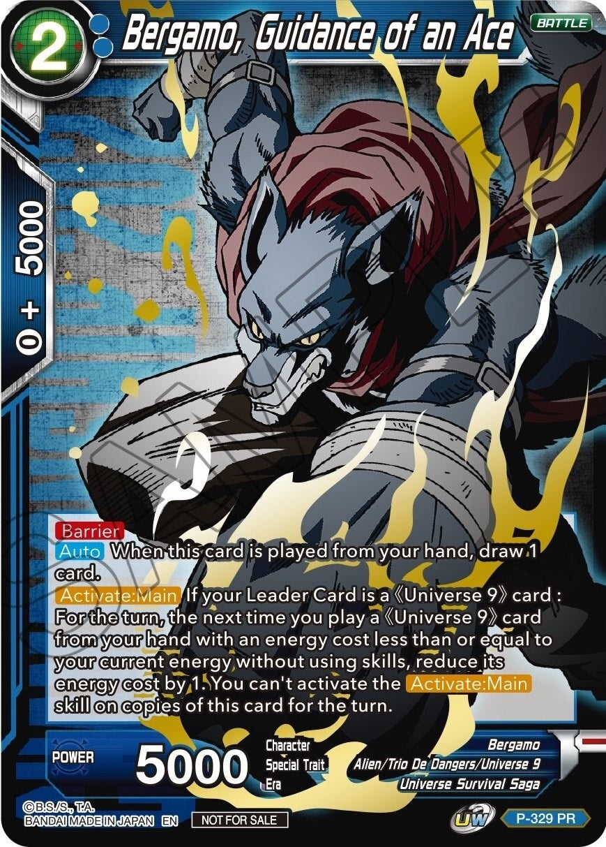 Image for Bergamo, Guidance of an Ace (Championship Pack 2021 Vol.1) (Winner Gold Stamped) (Tournament Promotion Cards) (P-329) - Dragon Ball Super: Masters