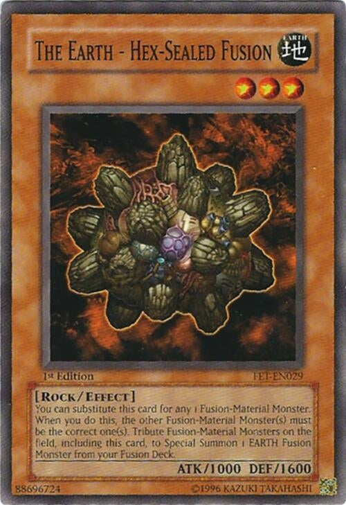 Image for The Earth - Hex-Sealed Fusion (Flaming Eternity) (FET-EN029) - YuGiOh