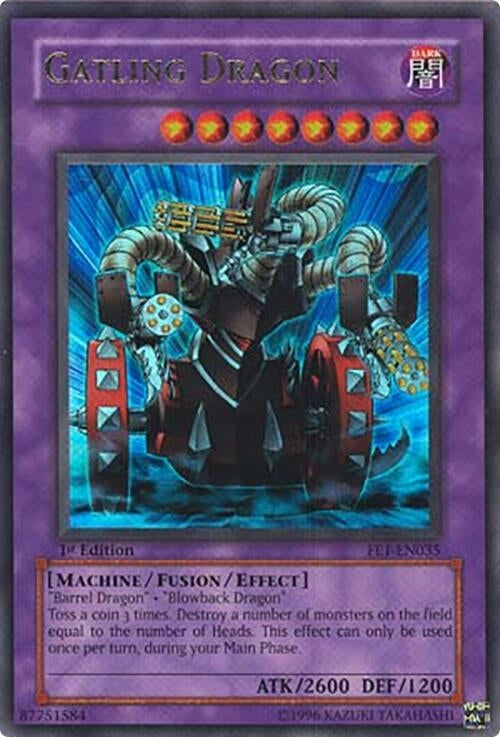 Image for Gatling Dragon (Flaming Eternity) (FET-EN035) - YuGiOh
