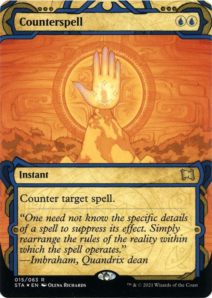 Image for Counterspell (Foil Etched) (Strixhaven: Mystical Archives) (15) - Magic: The Gathering