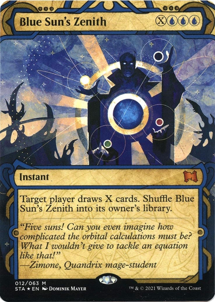Image for Blue Sun's Zenith (Foil Etched) (Strixhaven: Mystical Archives) (12) - Magic: The Gathering