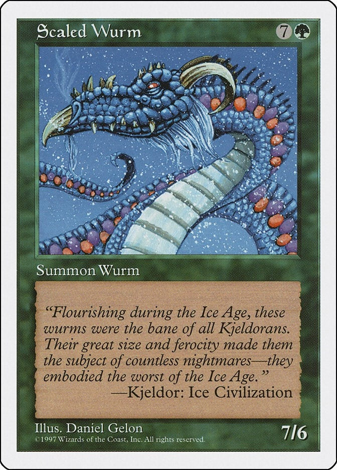 Image for Scaled Wurm (Fifth Edition) - Magic: The Gathering