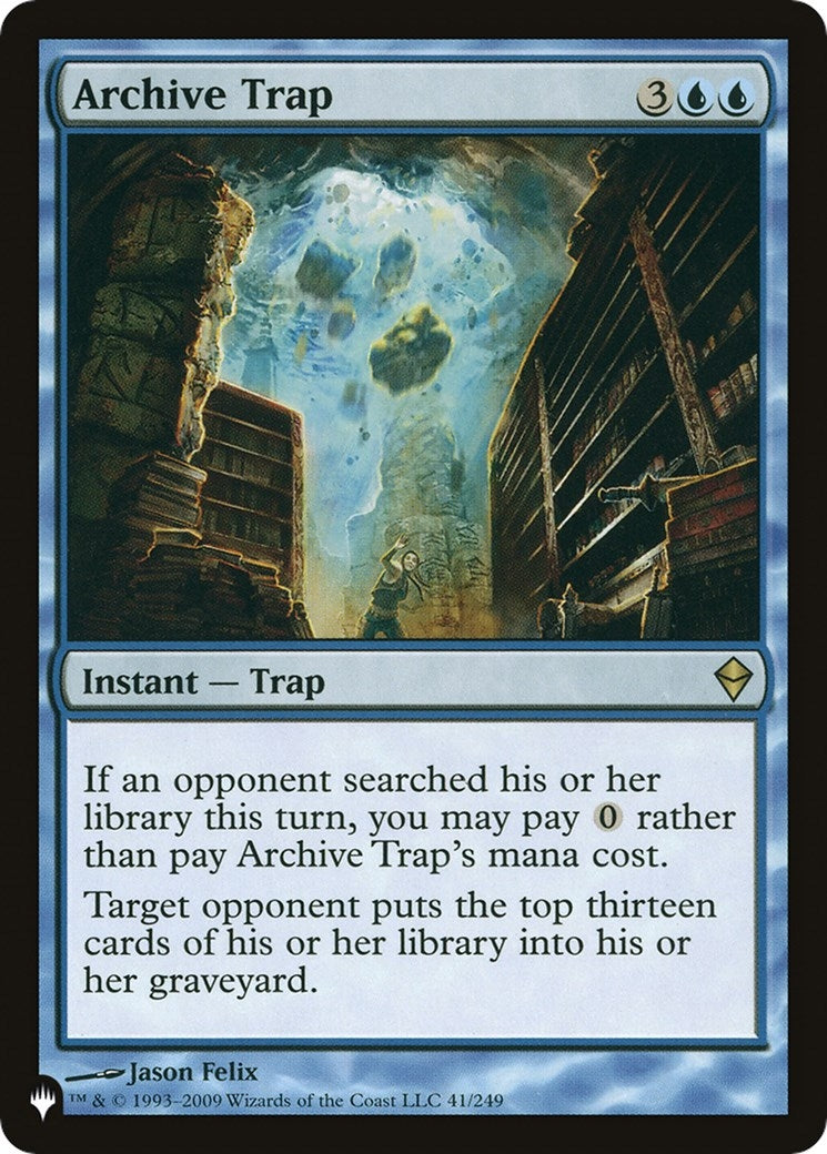 Image for Archive Trap (The List Reprints) (41/249) - Magic: The Gathering