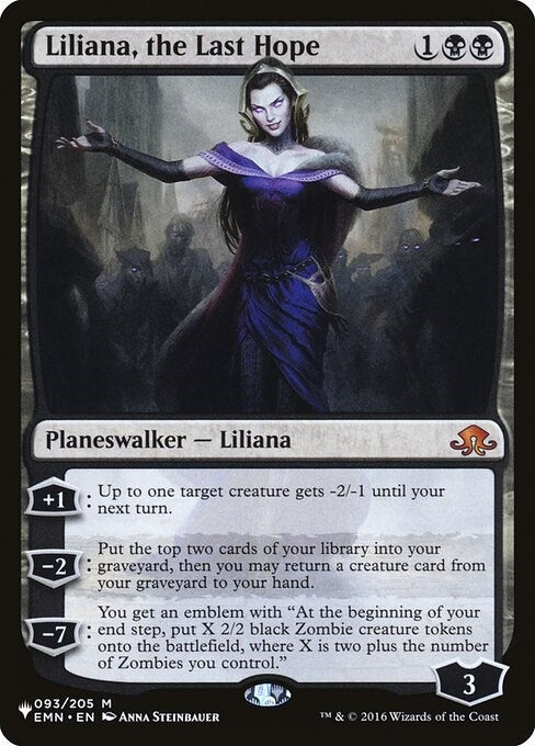 Image for Liliana, the Last Hope (The List Reprints) (093/205) - Magic: The Gathering