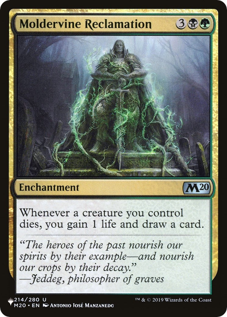 Image for Moldervine Reclamation (The List Reprints) (214/280) - Magic: The Gathering