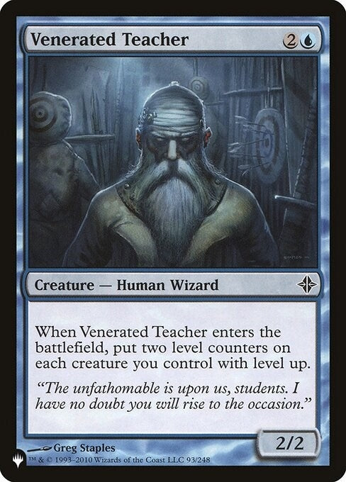 Image for Venerated Teacher (The List Reprints) (93/248) - Magic: The Gathering