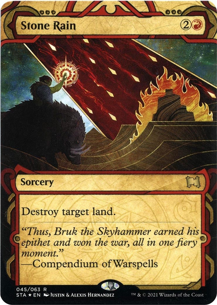 Image for Stone Rain (Foil Etched) (Strixhaven: Mystical Archives) (45) - Magic: The Gathering