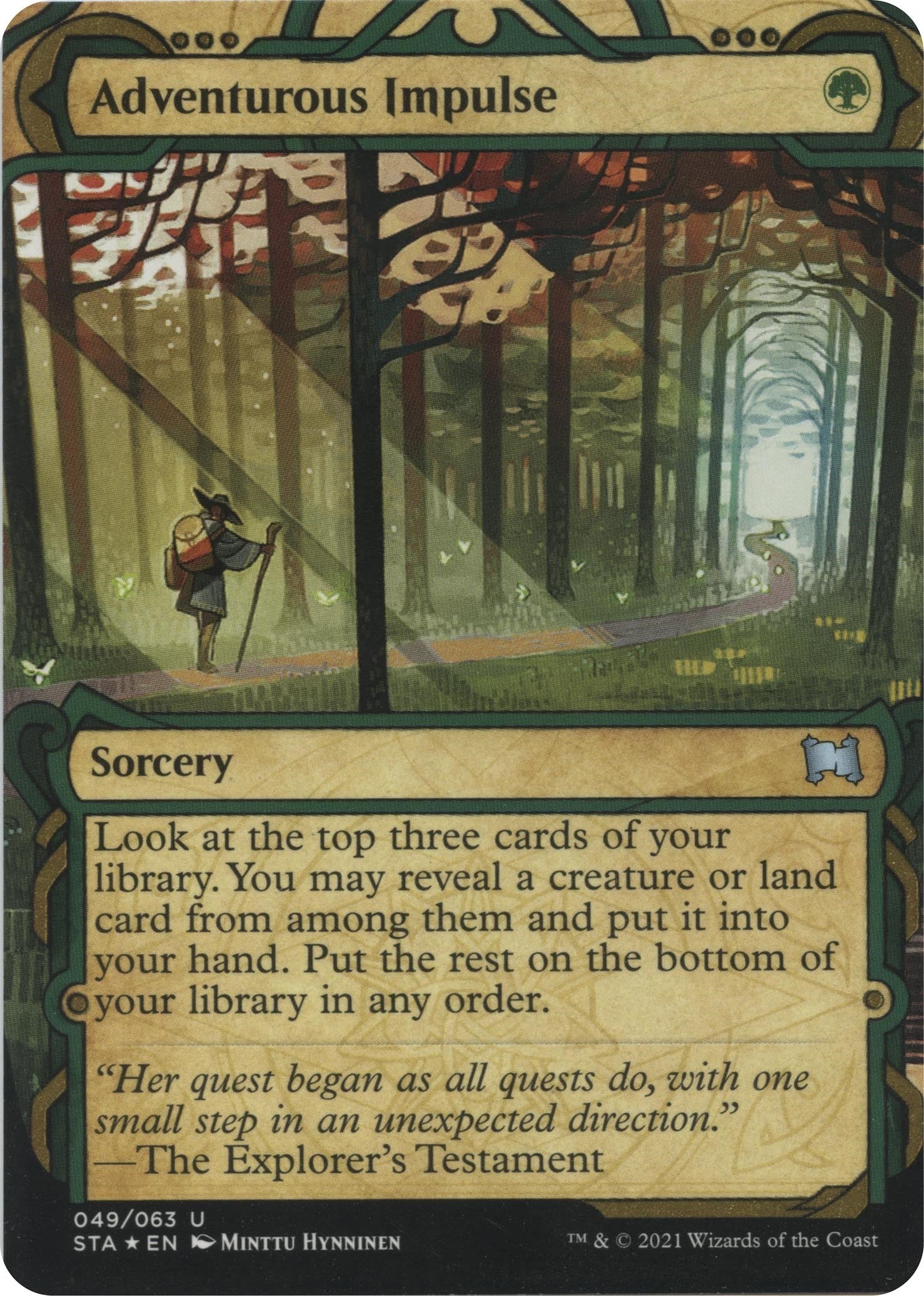 Image for Adventurous Impulse (Foil Etched) (Strixhaven: Mystical Archives) (49) - Magic: The Gathering