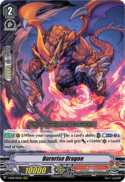 Image for Burnrise Dragon (V-SS08: Clan Selection Plus Vol.2) (V-SS08/025EN) - Cardfight Vanguard