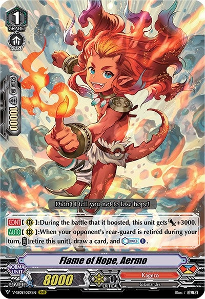 Image for Flame of Hope, Aermo (V-SS08: Clan Selection Plus Vol.2) (V-SS08/027EN) - Cardfight Vanguard