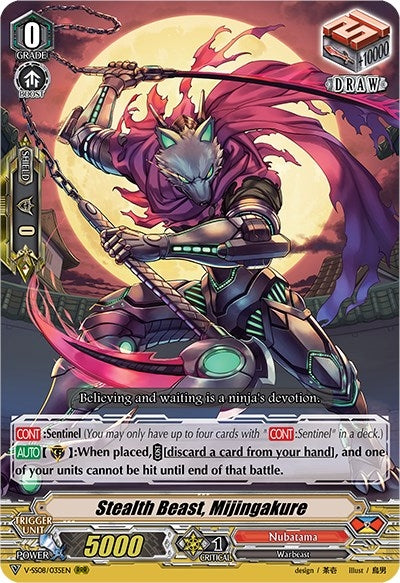 Image for Stealth Beast, Mijingakure (V-SS08: Clan Selection Plus Vol.2) (V-SS08/035EN) - Cardfight Vanguard
