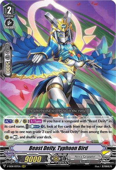 Image for Beast Deity, Typhoon Bird (V-SS08: Clan Selection Plus Vol.2) (V-SS08/037EN) - Cardfight Vanguard