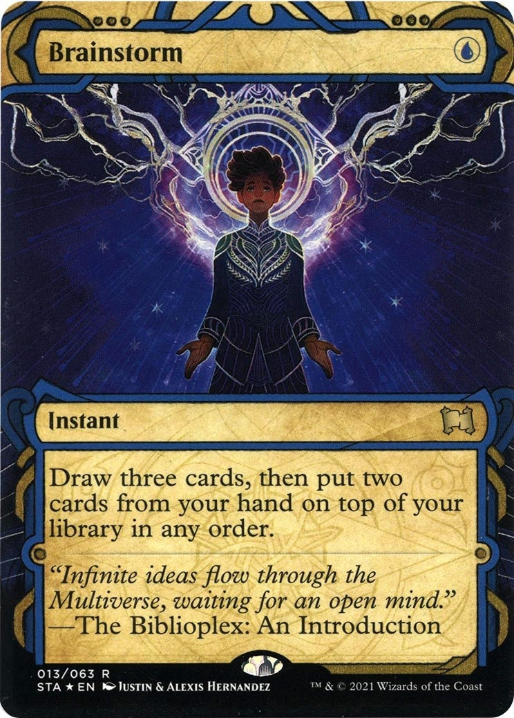 Image for Brainstorm (Foil Etched) (Strixhaven: Mystical Archives) (13) - Magic: The Gathering