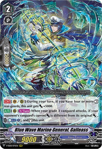 Image for Blue Wave Marine General, Galleass (V-SS08: Clan Selection Plus Vol.2) (V-SS08/075EN) - Cardfight Vanguard