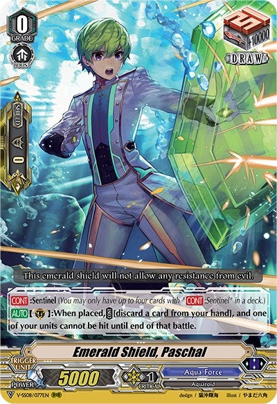 Image for Emerald Shield, Paschal (V-SS08: Clan Selection Plus Vol.2) (V-SS08/077EN) - Cardfight Vanguard