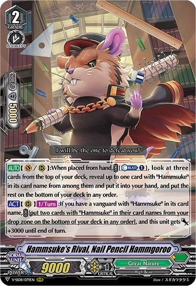 Image for Hammsuke's Rival, Nail Pencil Hammgoroo (V-SS08: Clan Selection Plus Vol.2) (V-SS08/079EN) - Cardfight Vanguard