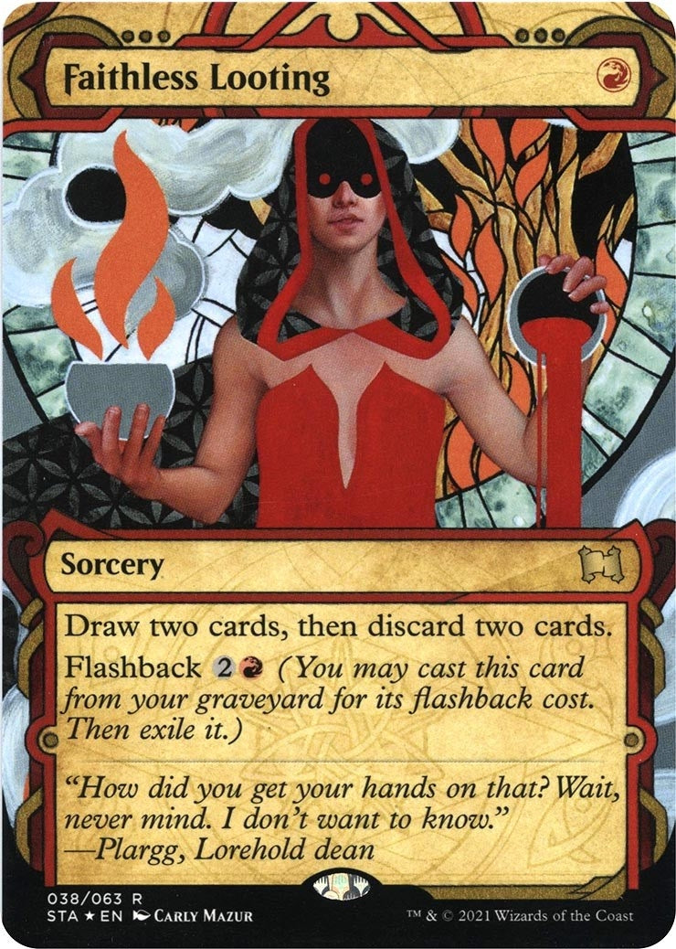Image for Faithless Looting (Foil Etched) (Strixhaven: Mystical Archives) (38) - Magic: The Gathering