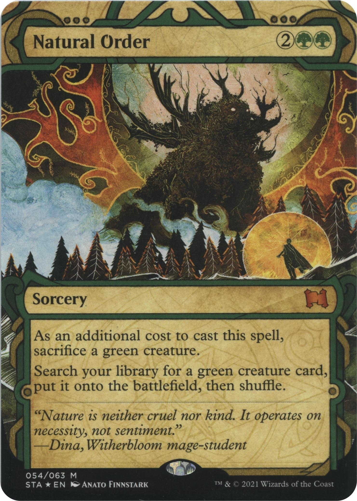 Image for Natural Order (Foil Etched) (Strixhaven: Mystical Archives) (54) - Magic: The Gathering