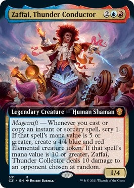 Image for Zaffai, Thunder Conductor (Extended Art) (Commander 2021) (331) - Magic: The Gathering