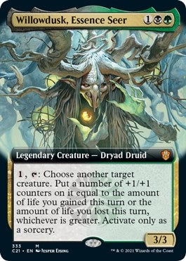 Image for Willowdusk, Essence Seer (Extended Art) (Commander 2021) (333) - Magic: The Gathering