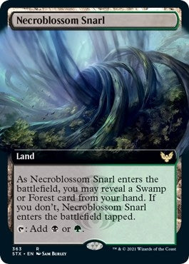 Image for Necroblossom Snarl (Extended Art) (Strixhaven: School of Mages) (363) - Magic: The Gathering