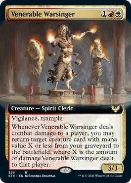 Image for Venerable Warsinger (Extended Art) (Strixhaven: School of Mages) (355) - Magic: The Gathering