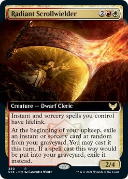 Image for Radiant Scrollwielder (Extended Art) (Strixhaven: School of Mages) (350) - Magic: The Gathering