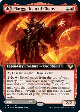 Image for Plargg, Dean of Chaos (Extended Art) (Strixhaven: School of Mages) (328) - Magic: The Gathering