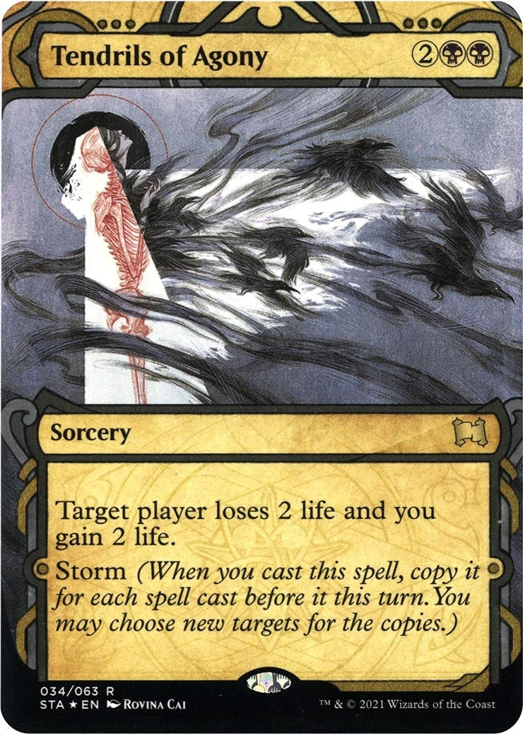 Image for Tendrils of Agony (Foil Etched) (Strixhaven: Mystical Archives) (34) - Magic: The Gathering