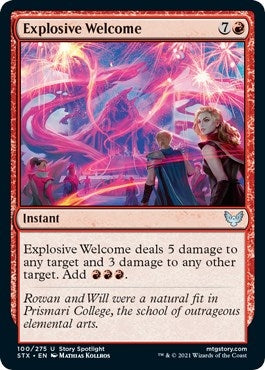 Image for Explosive Welcome (Strixhaven: School of Mages) (100) - Magic: The Gathering