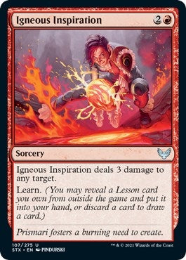 Image for Igneous Inspiration (Strixhaven: School of Mages) (107) - Magic: The Gathering