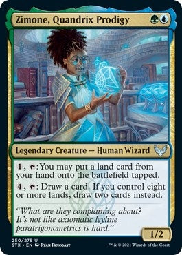 Image for Zimone, Quandrix Prodigy (Strixhaven: School of Mages) (250) - Magic: The Gathering