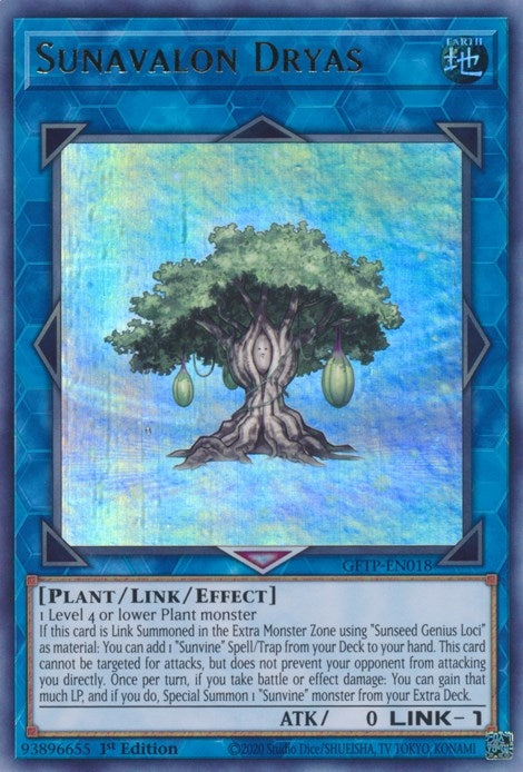 Image for Sunavalon Dryas (Ghosts From the Past) (GFTP-EN018) - YuGiOh