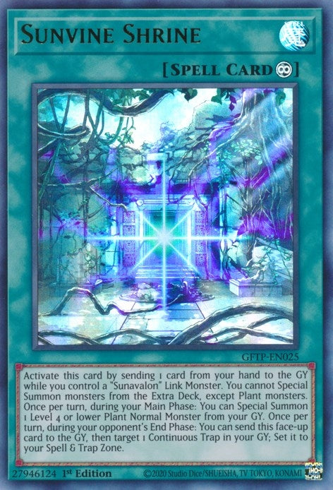 Image for Sunvine Shrine (Ghosts From the Past) (GFTP-EN025) - YuGiOh