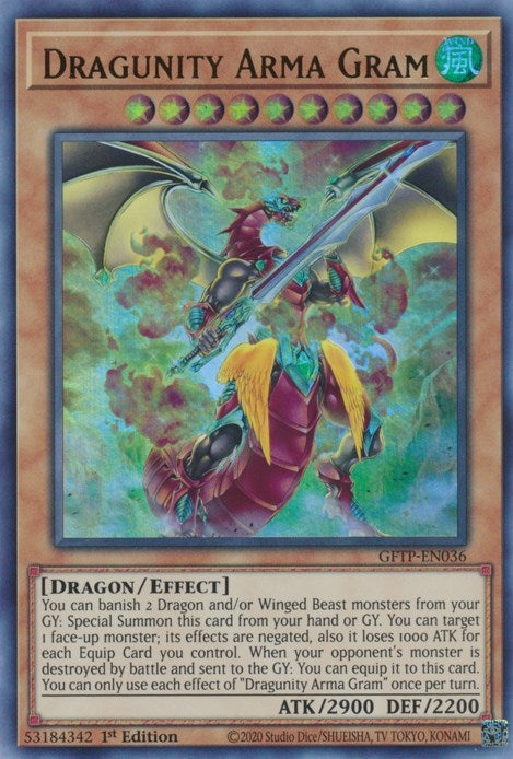 Image for Dragunity Arma Gram (Ghosts From the Past) (GFTP-EN036) - YuGiOh