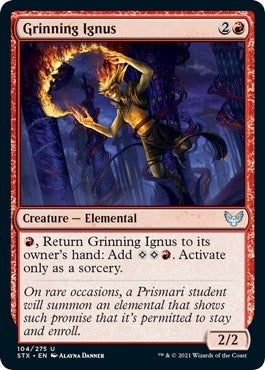 Image for Grinning Ignus (Strixhaven: School of Mages) (104) - Magic: The Gathering