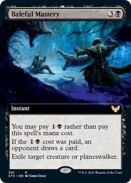 Image for Baleful Mastery (Extended Art) (Strixhaven: School of Mages) (301) - Magic: The Gathering